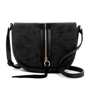 Urban Expressions NEW Bag Crossbody Handbag Vegan Leather BLACK Women's GIFT!
